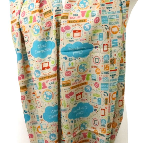 binary code scarf gift for her computer scientist - Picture 5 of 5